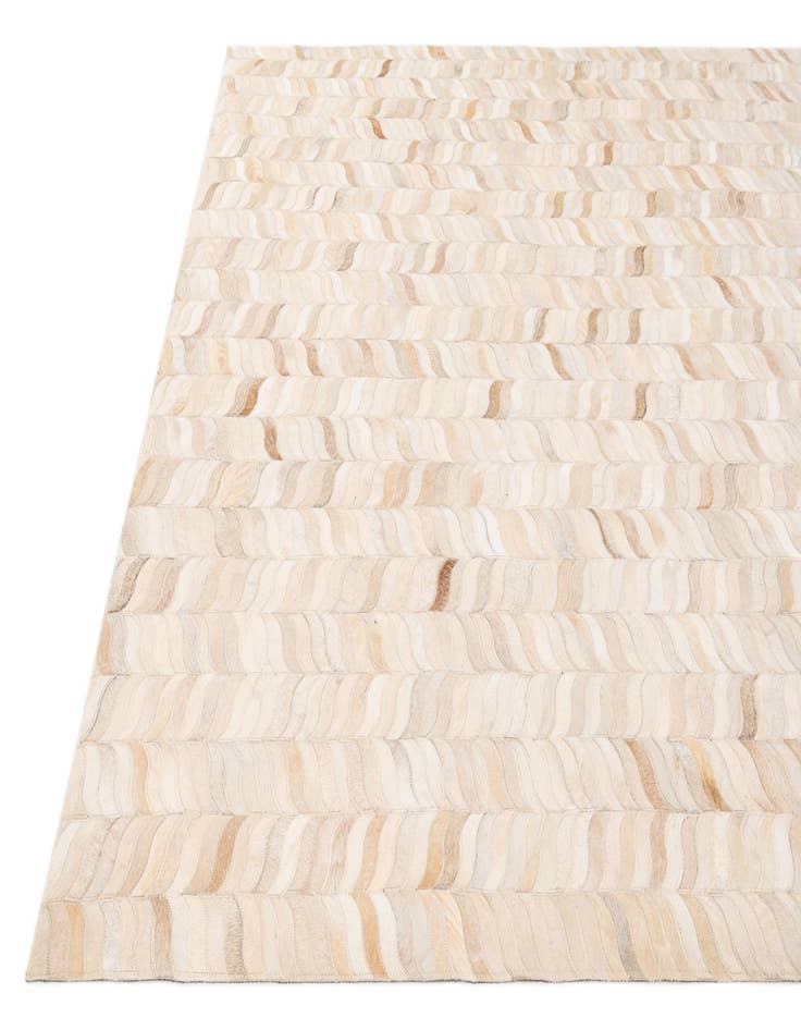 Detail image of  5' 8 x 7' 10 Cowhide Stocks Rug