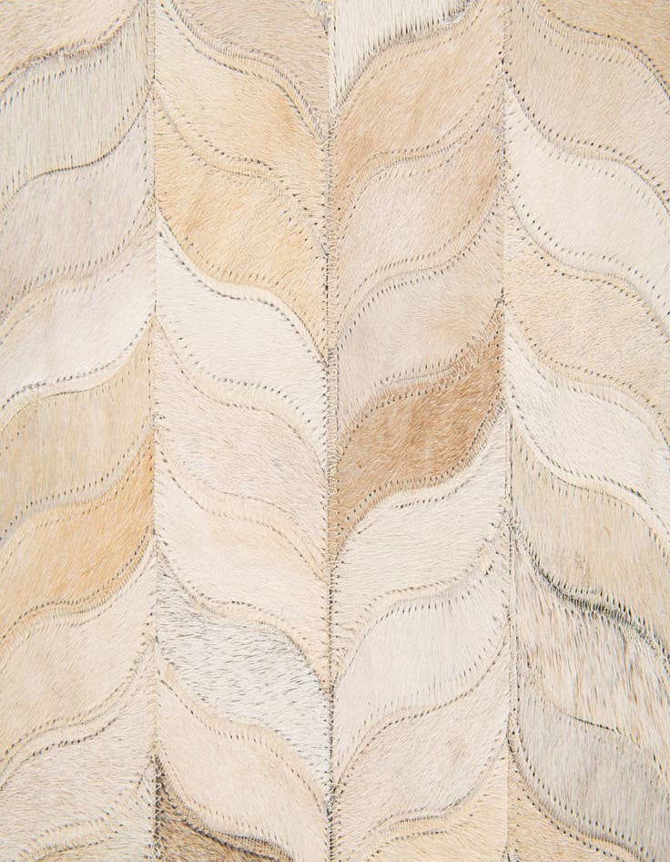 Detail image of  5' 8 x 7' 10 Cowhide Stocks Rug