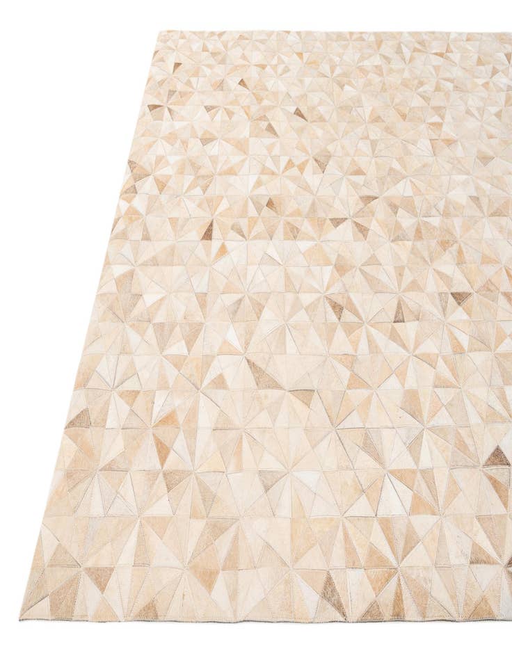 Detail image of  5' 9 x 7' 8 Cowhide Stocks Rug