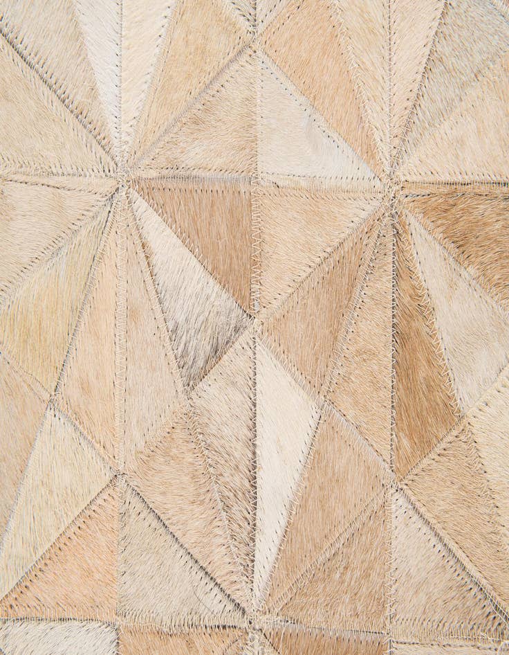 Detail image of  5' 9 x 7' 8 Cowhide Stocks Rug