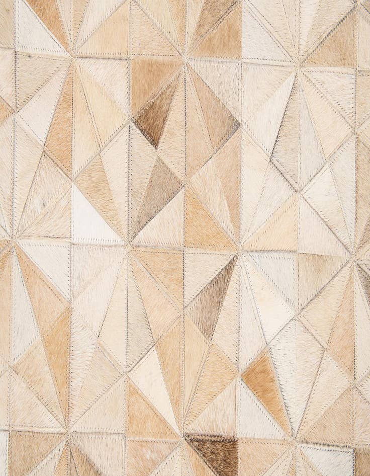 Detail image of  5' 9 x 7' 8 Cowhide Stocks Rug