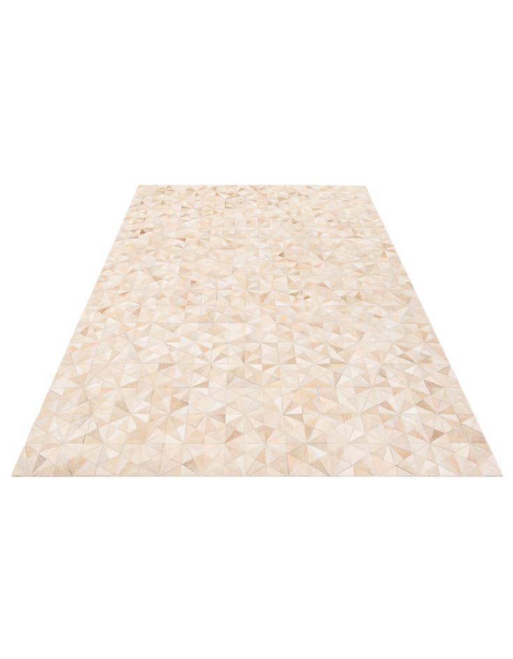 Detail image of  5' 8 x 7' 11 Cowhide Stocks Rug