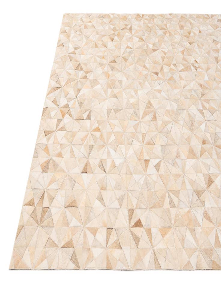 Detail image of  5' 8 x 7' 11 Cowhide Stocks Rug
