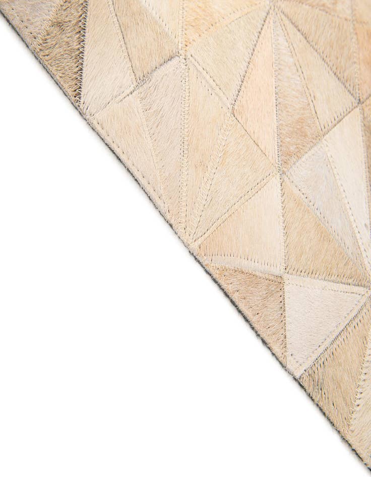 Detail image of  5' 8 x 7' 11 Cowhide Stocks Rug