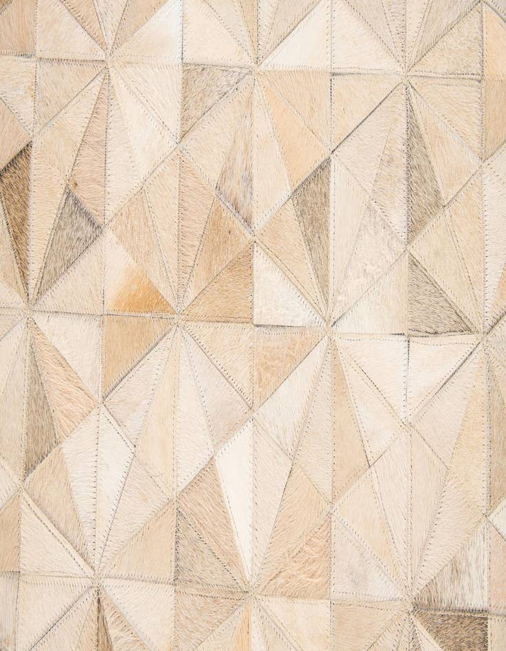 Detail image of  5' 8 x 7' 11 Cowhide Stocks Rug