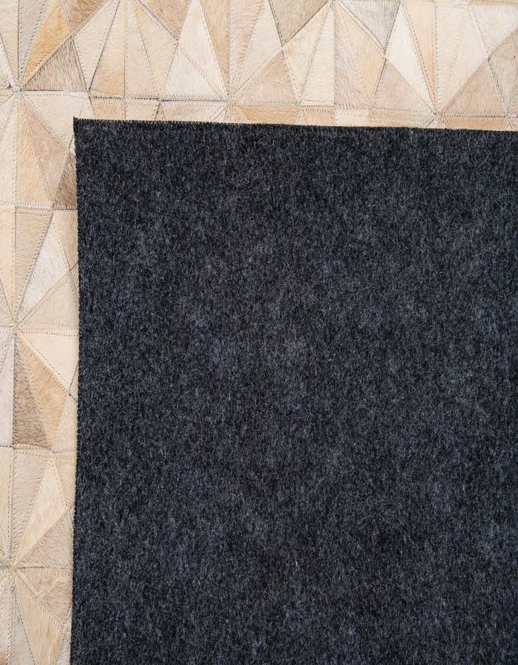 Detail image of  5' 8 x 7' 11 Cowhide Stocks Rug