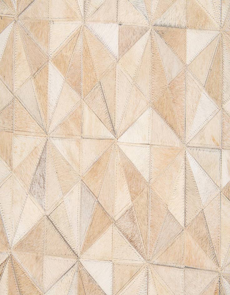 Detail image of  5' 8 x 7' 10 Cowhide Stocks Rug