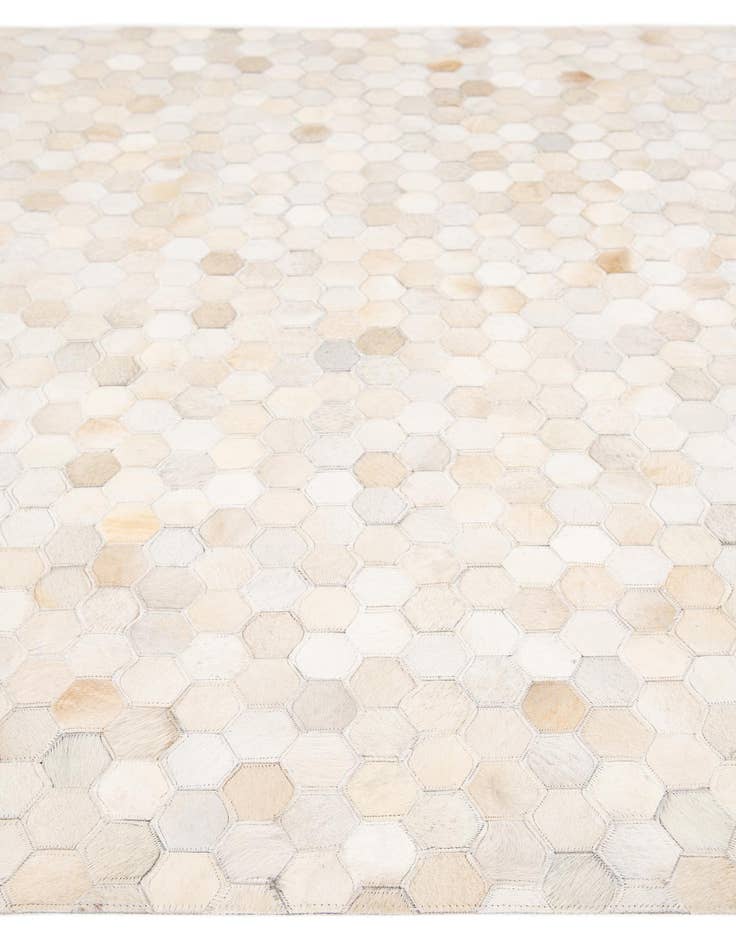 Detail image of  4' 10 x 7' 10 Cowhide Stocks Rug