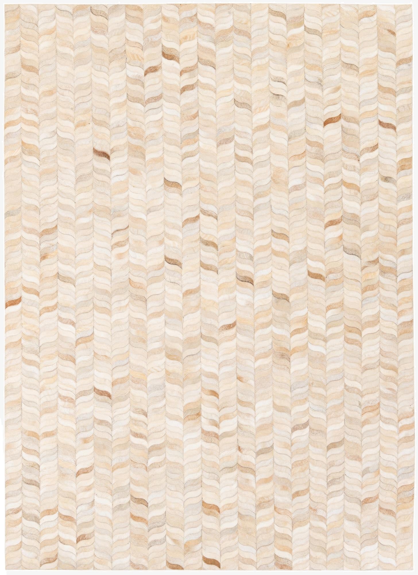  5' 8 x 7' 10 Cowhide Stocks Rug