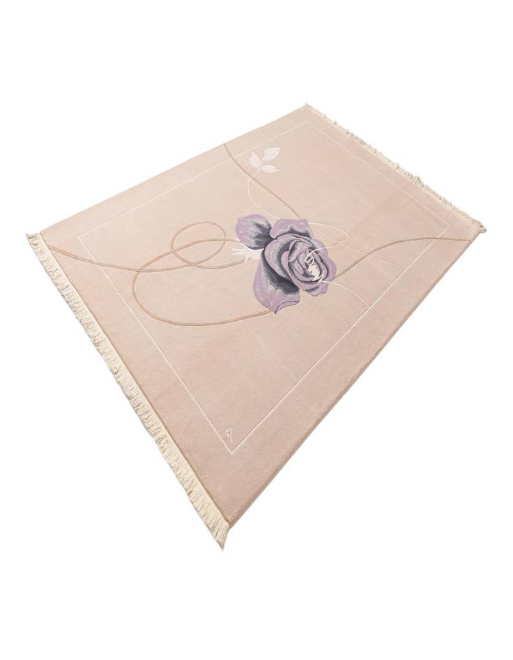 Detail image of  6' 8 x 9' 11  Hand Knotted Darya Wool Rug