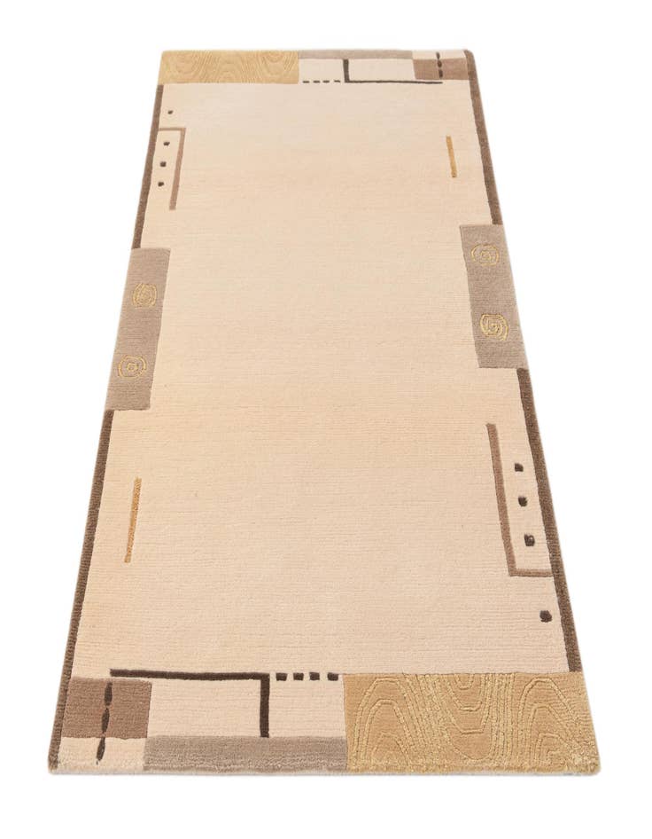 Detail image of  2' 10 x 4' 10  Hand Knotted Darya Wool Rug