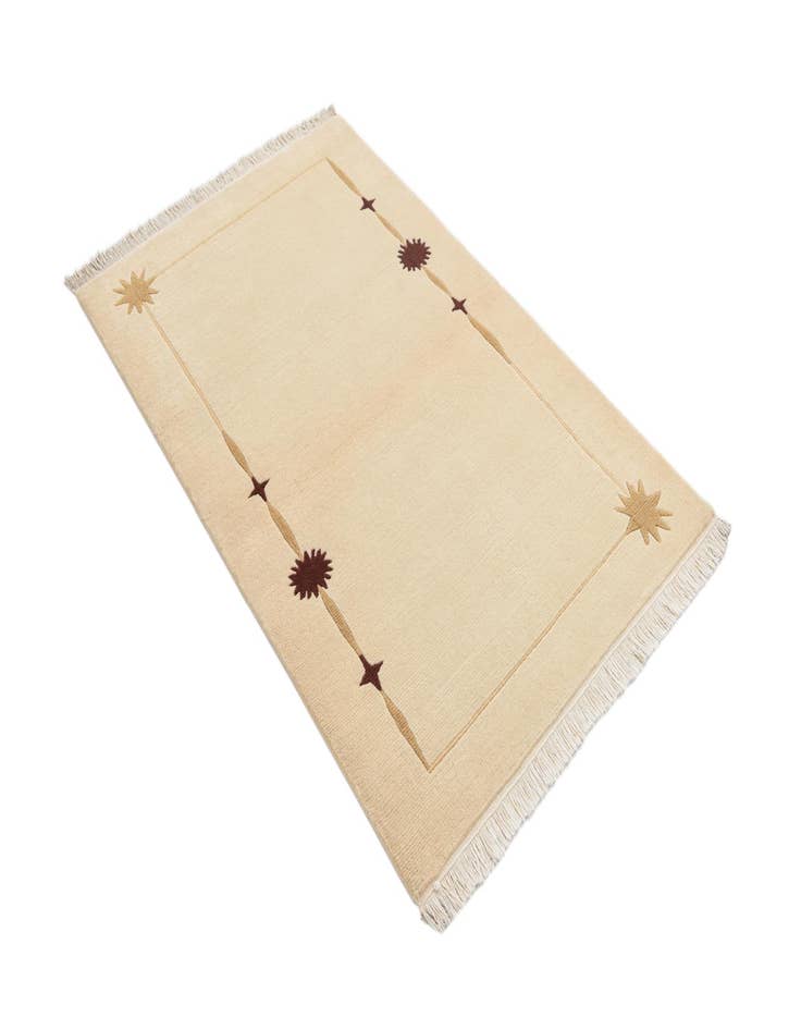 Detail image of  3' x 4' 10  Hand Knotted Darya Wool Rug