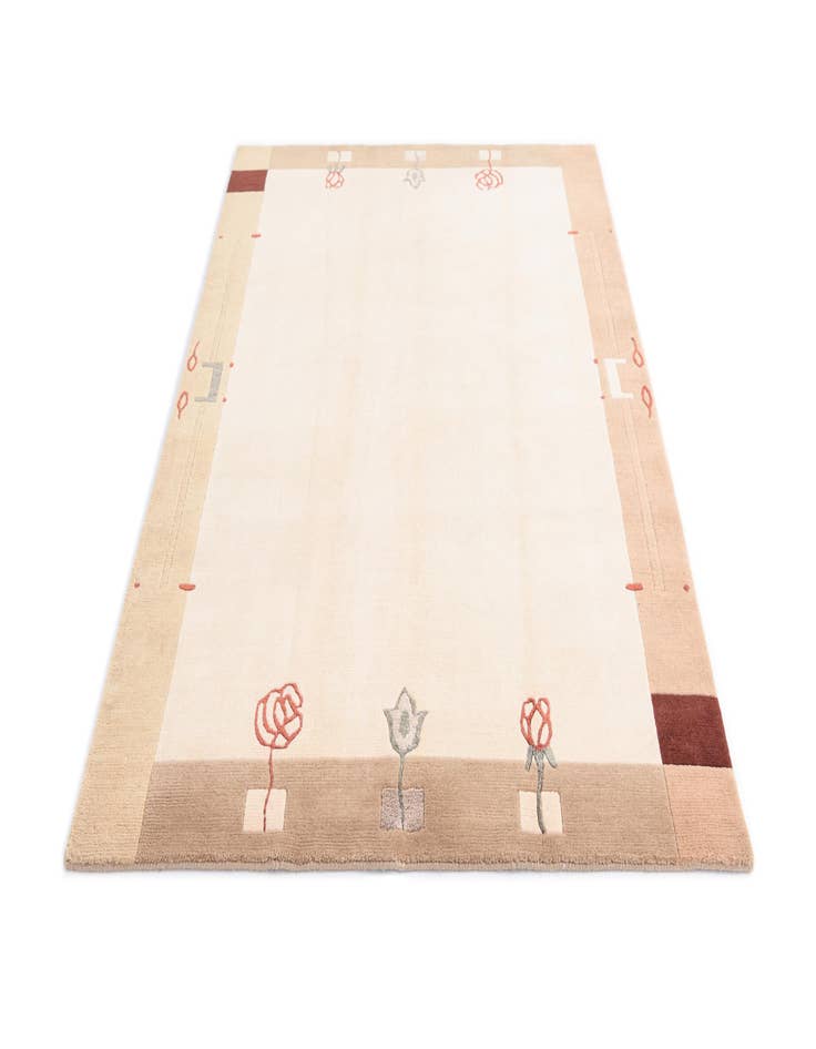 Detail image of  4' 7 x 6' 9  Hand Knotted Darya Wool Rug