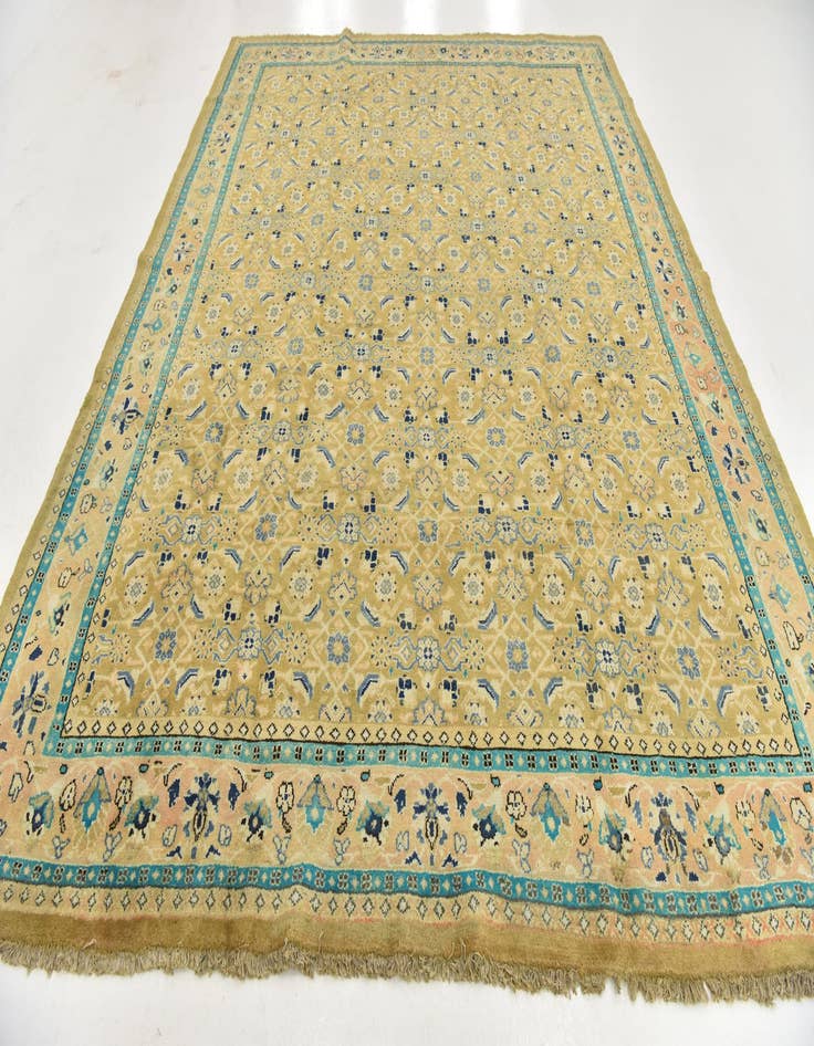 Detail image of 9' 8 x 12' 9 Hand Knotted Farahan Persian Wool Rug