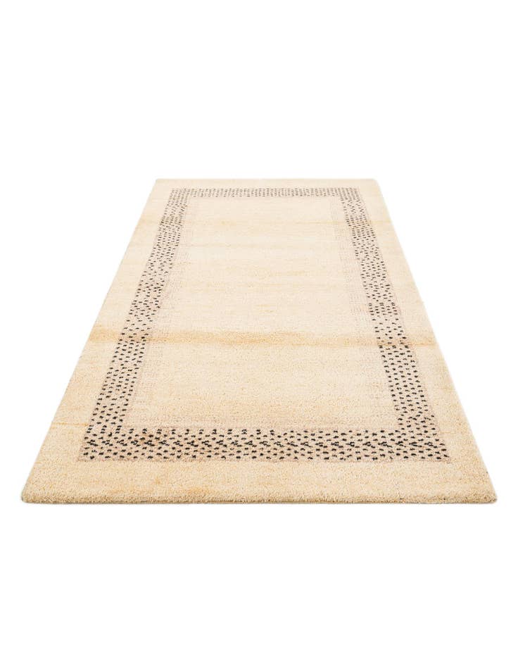 Detail image of  4' x 6'  Hand Knotted Gabbeh Wool Rug