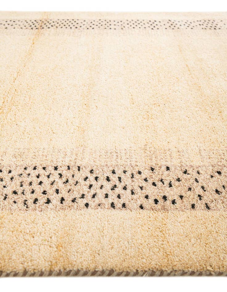 Detail image of  4' x 6'  Hand Knotted Gabbeh Wool Rug