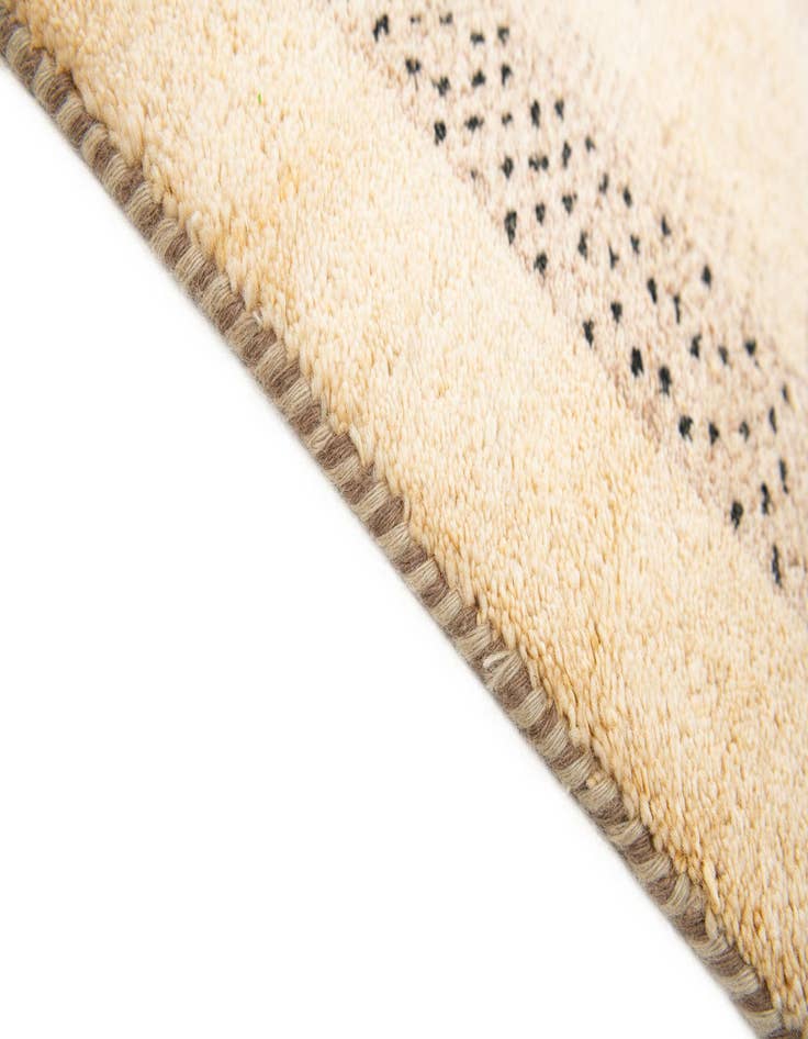 Detail image of  4' x 6'  Hand Knotted Gabbeh Wool Rug