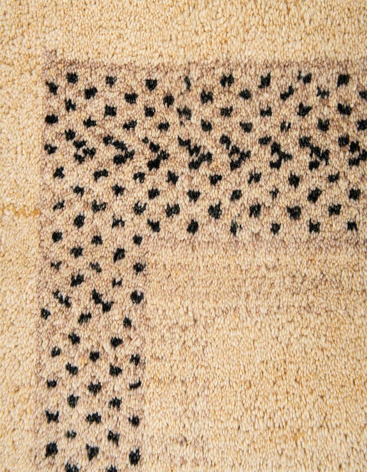Detail image of  4' x 6'  Hand Knotted Gabbeh Wool Rug