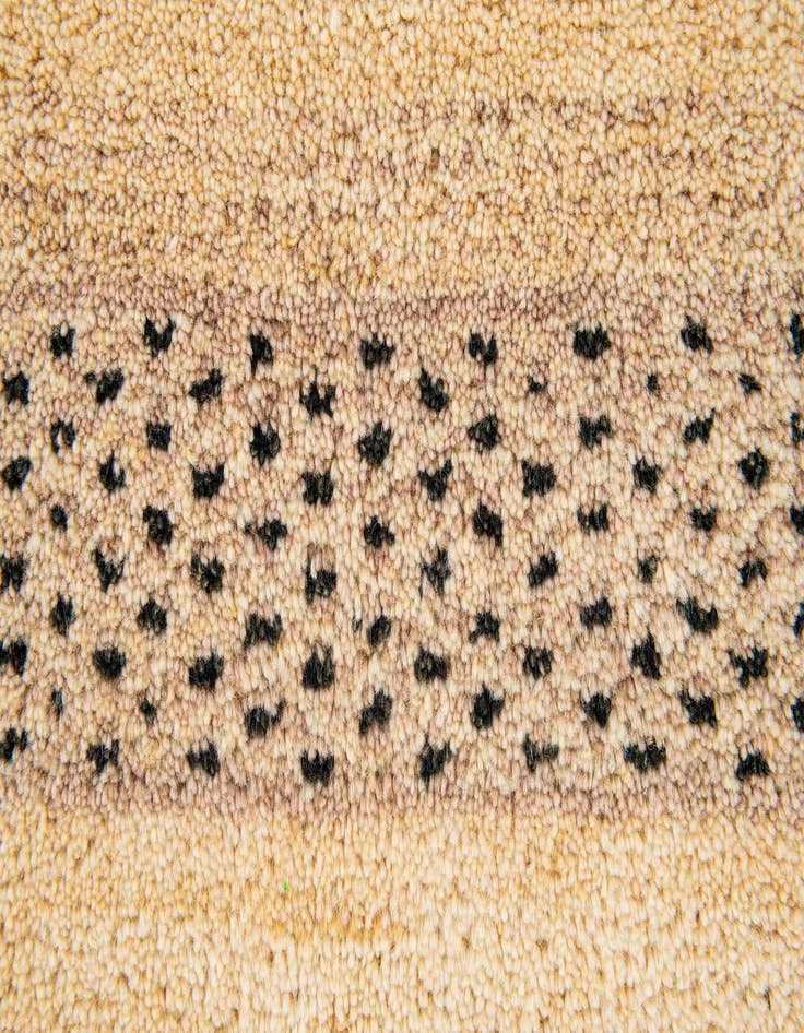 Detail image of  4' x 6'  Hand Knotted Gabbeh Wool Rug
