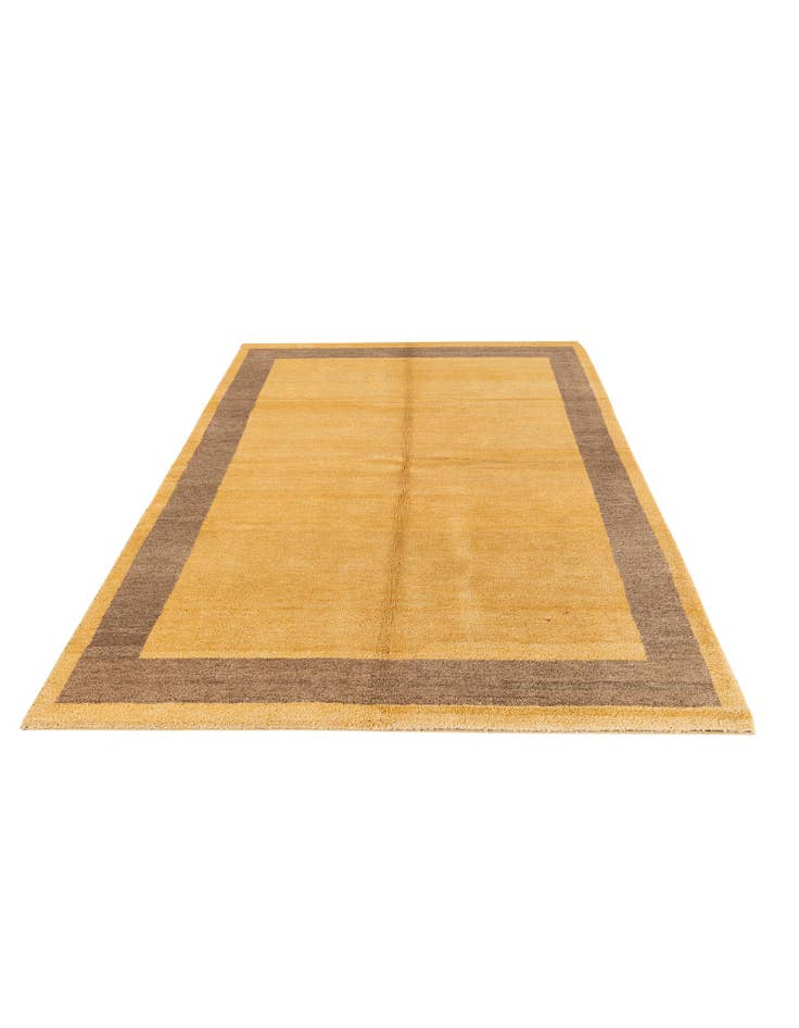 Detail image of  5' 5 x 8'  Hand Knotted Gabbeh Wool Rug