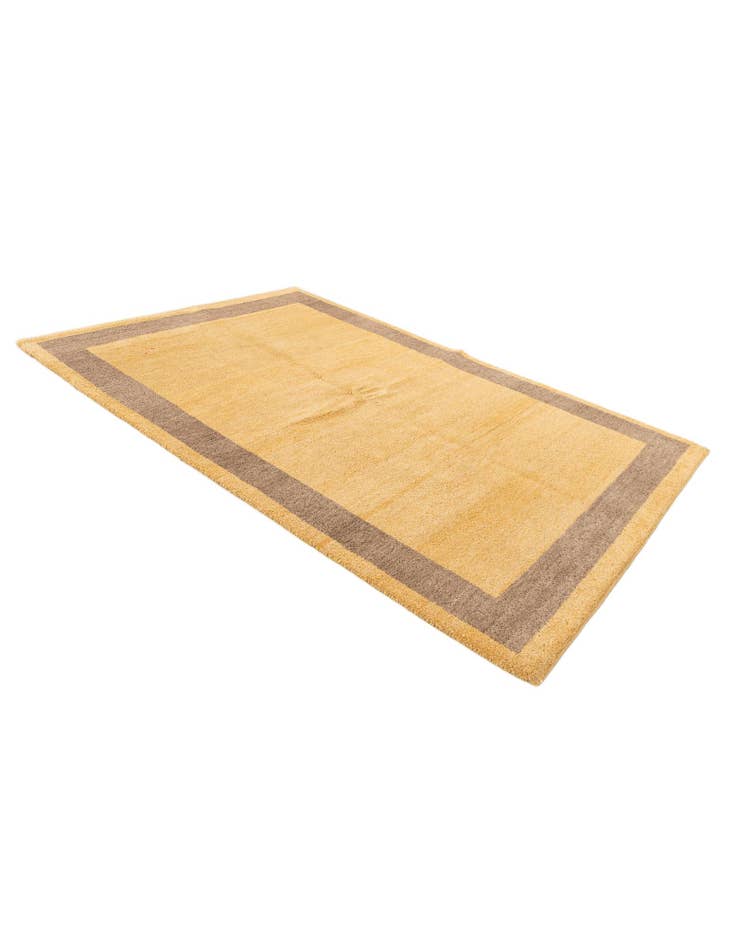 Detail image of  5' 5 x 8'  Hand Knotted Gabbeh Wool Rug