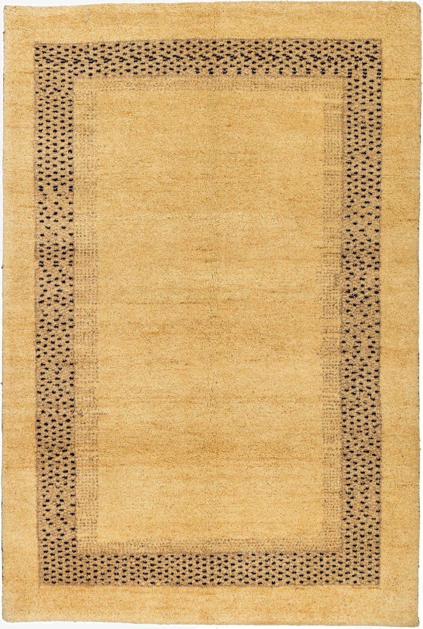  4' x 6'  Hand Knotted Gabbeh Wool Rug