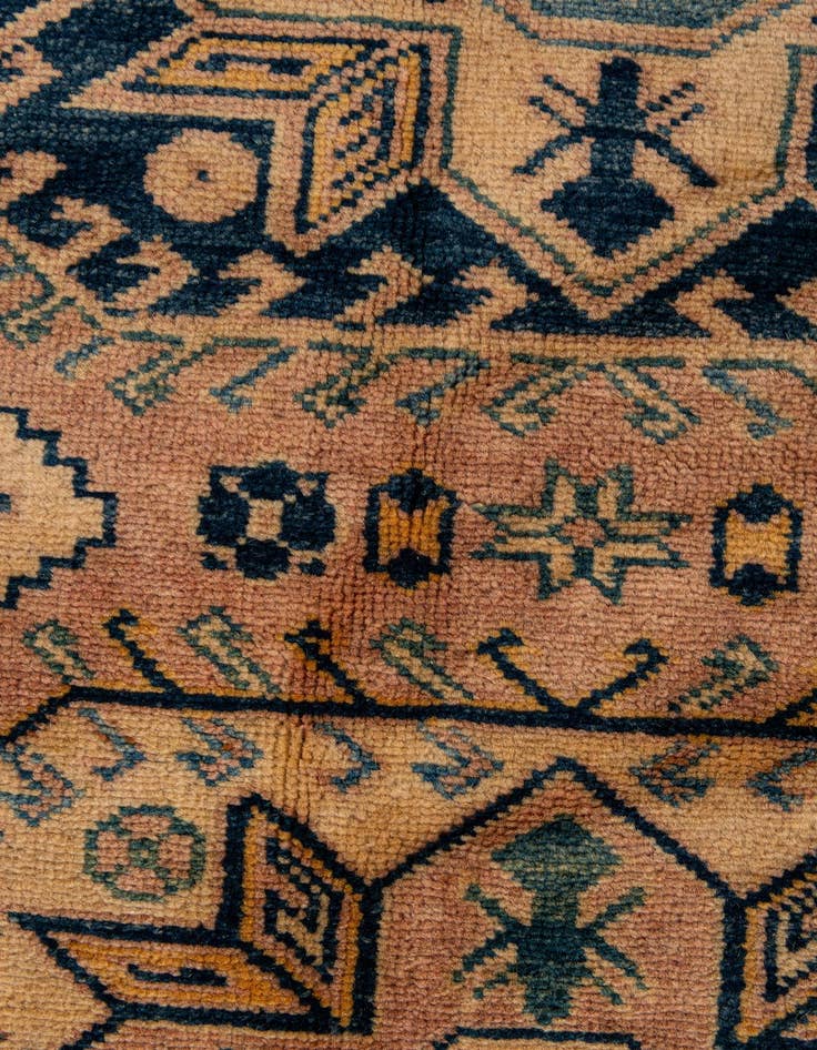 Detail image of  7' 3 x 10' 1  Hand Knotted Kazak Wool Rug