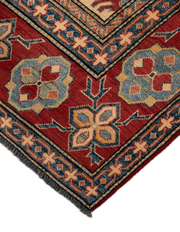 Detail image of  7' 5 x 10' 11  Hand Knotted Kazak Wool Rug
