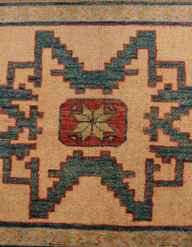 Detail image of  6' 8 x 9' 5  Hand Knotted Kazak Wool Rug