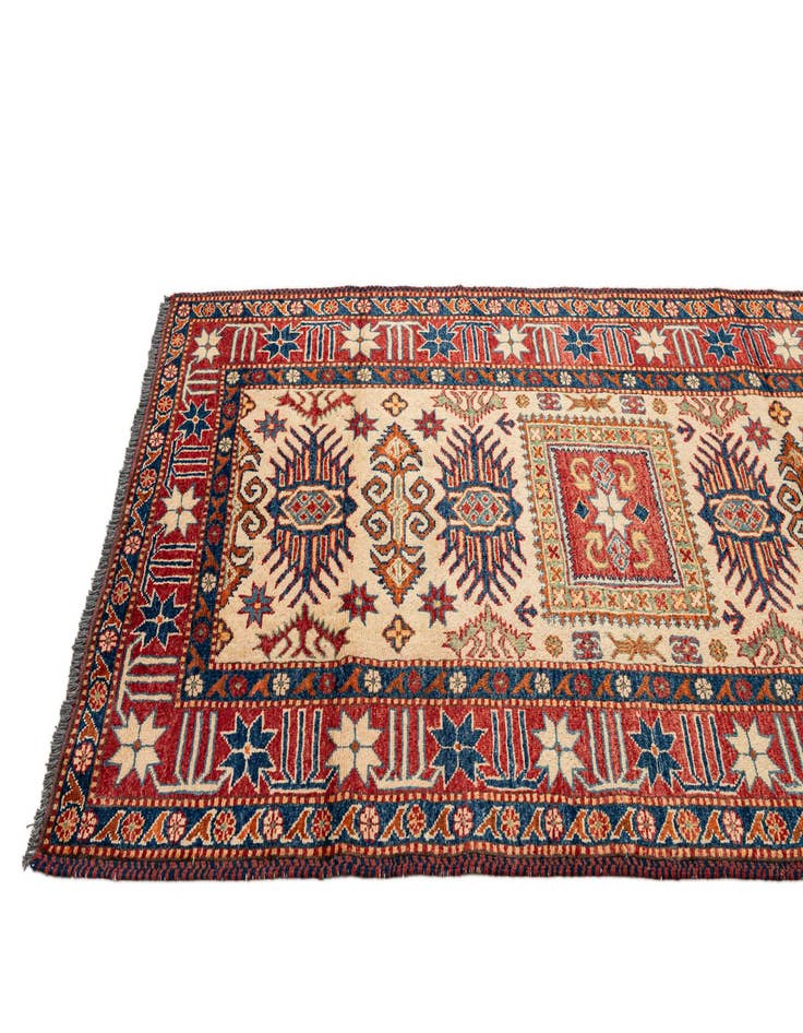 Detail image of  3' 5 x 5' 9  Hand Knotted Kazak Wool Rug