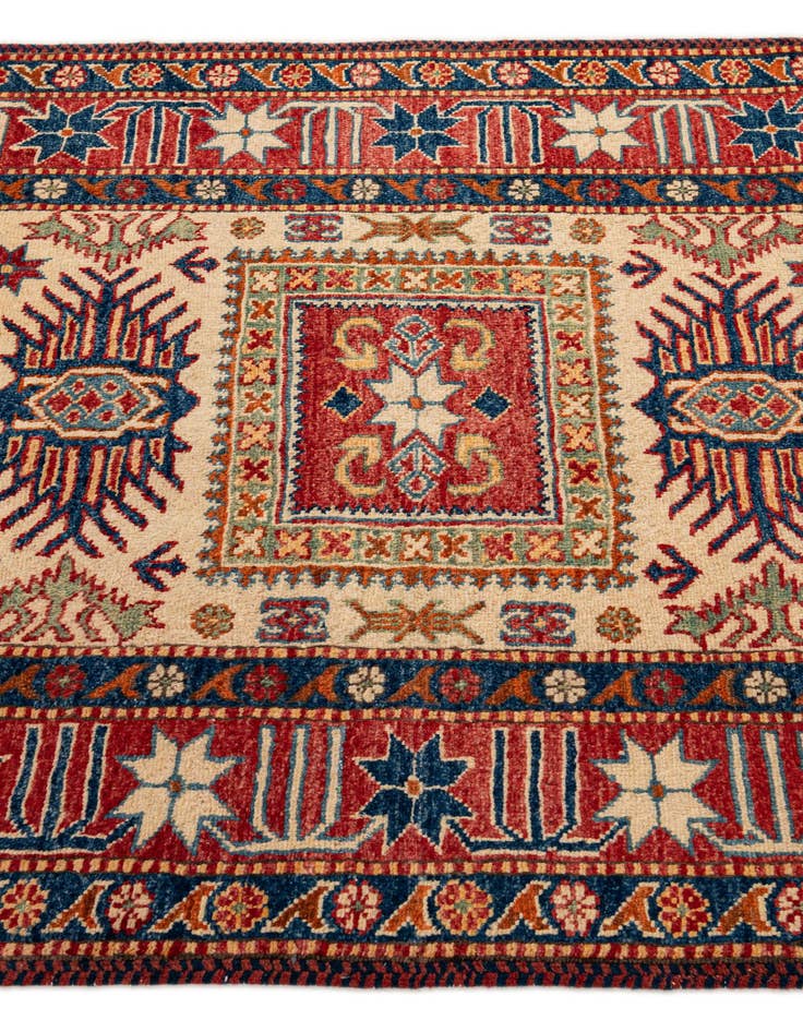 Detail image of  3' 5 x 5' 9  Hand Knotted Kazak Wool Rug