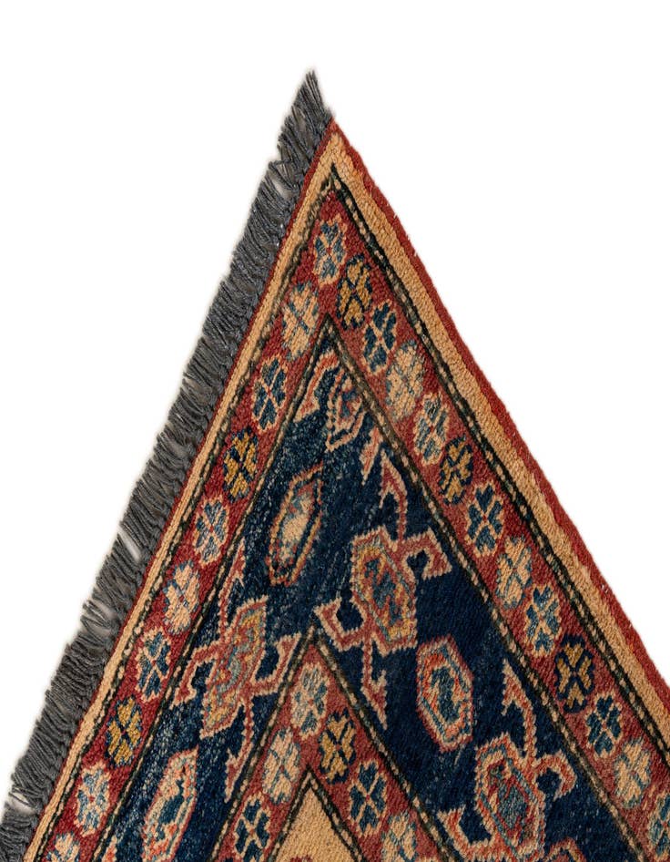 Detail image of  3' 4 x 5' 6  Hand Knotted Kazak Wool Rug