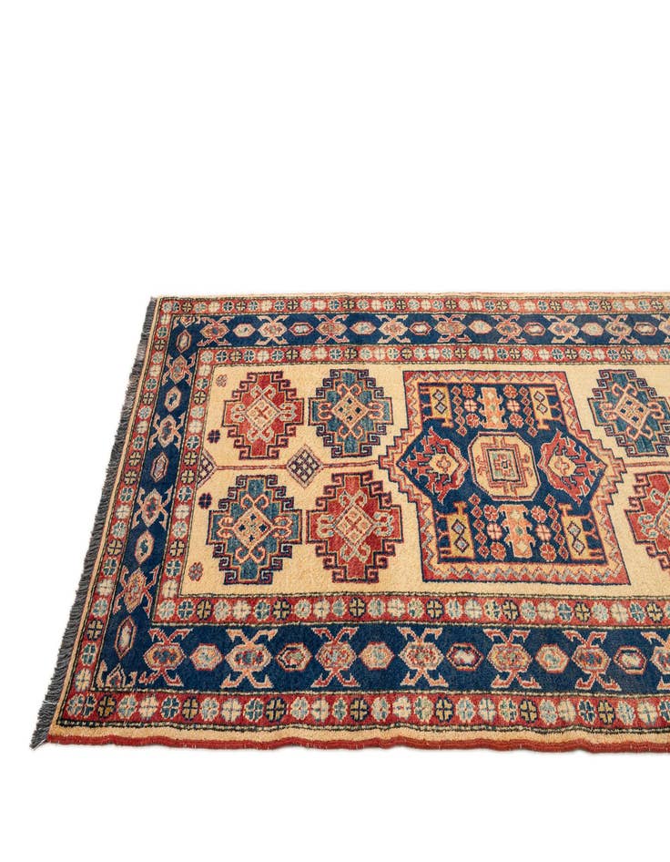 Detail image of  3' 4 x 5' 6  Hand Knotted Kazak Wool Rug