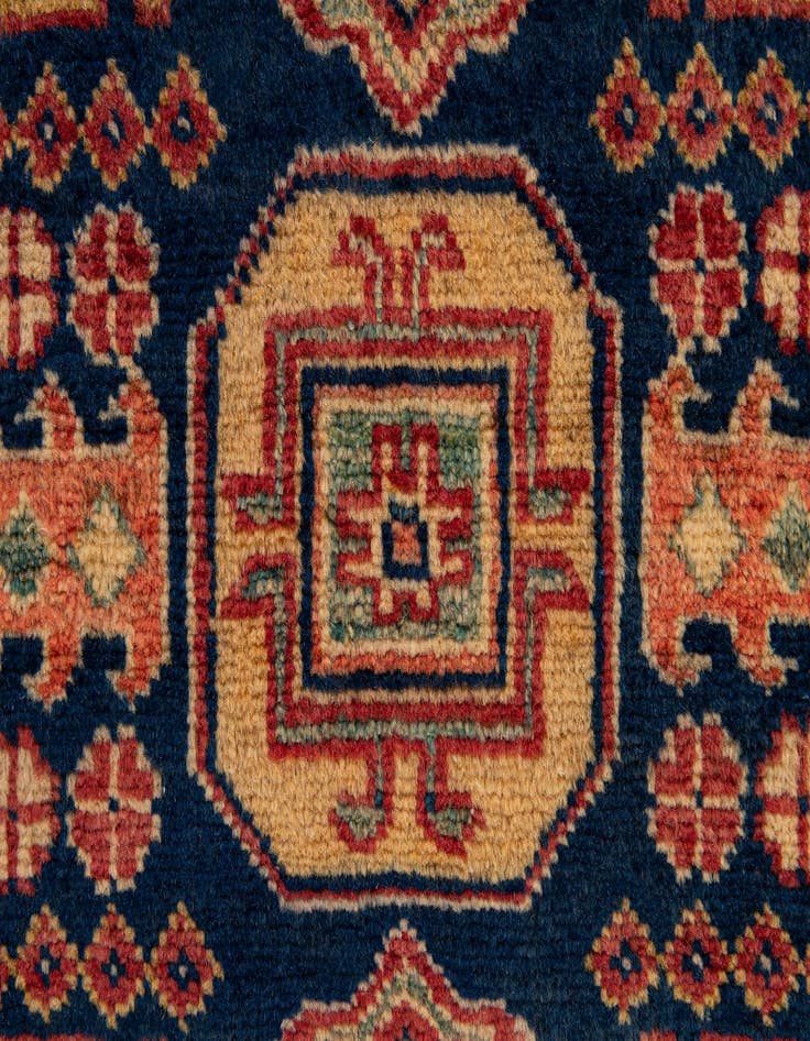 Detail image of  3' 4 x 5' 6  Hand Knotted Kazak Wool Rug