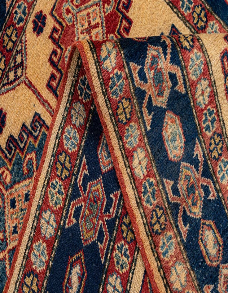 Detail image of  3' 4 x 5' 6  Hand Knotted Kazak Wool Rug