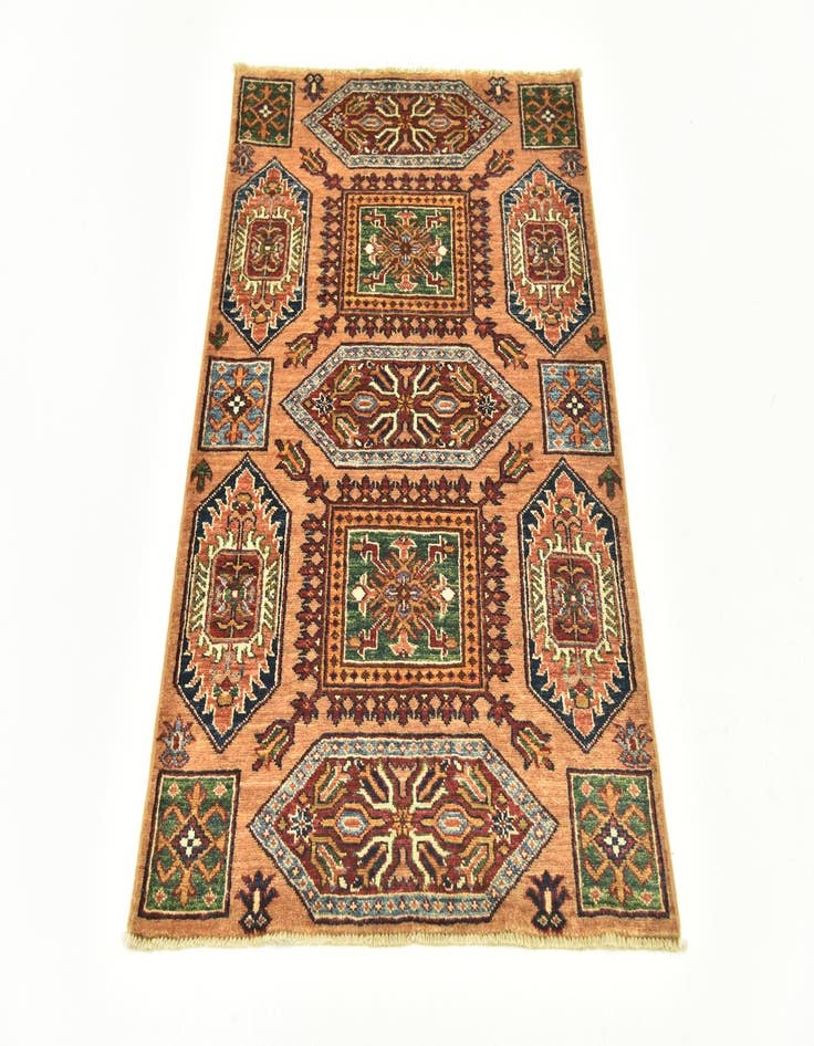 Detail image of  2' 9 x 4'  Hand Knotted Kazak Rug