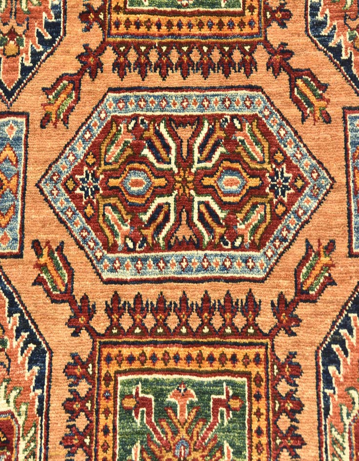 Detail image of  2' 9 x 4'  Hand Knotted Kazak Rug