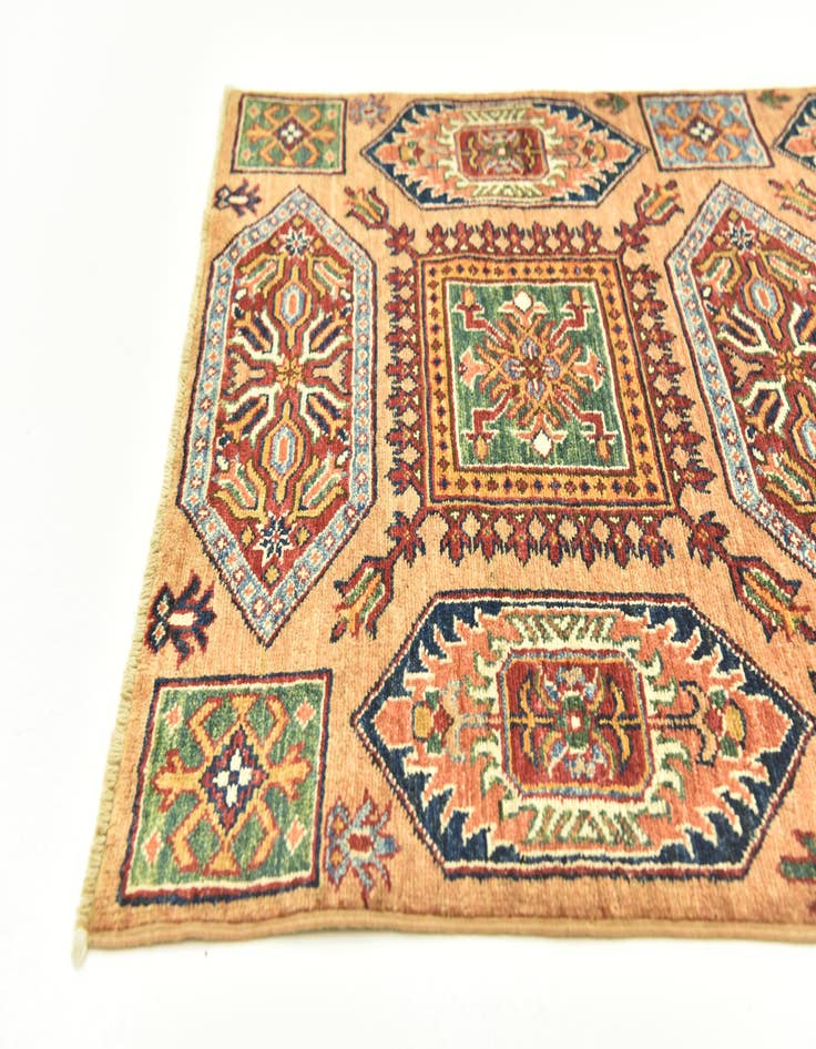 Detail image of  2' 9 x 4'  Hand Knotted Kazak Rug