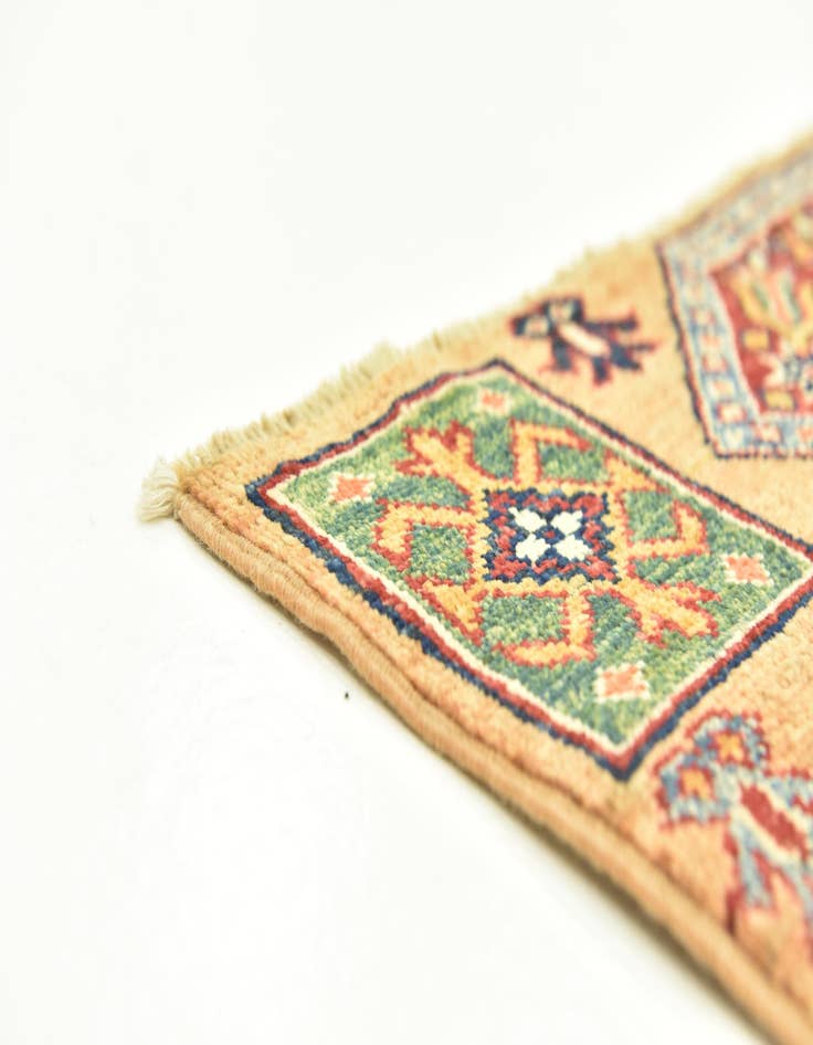 Detail image of  2' 9 x 4'  Hand Knotted Kazak Rug