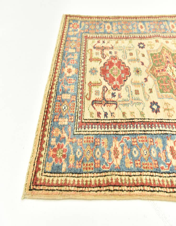 Detail image of  2' 10 x 4' 3  Hand Knotted Kazak Oriental Rug