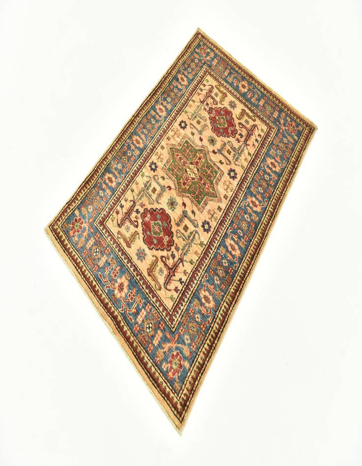 Detail image of  2' 10 x 4' 3  Hand Knotted Kazak Oriental Rug