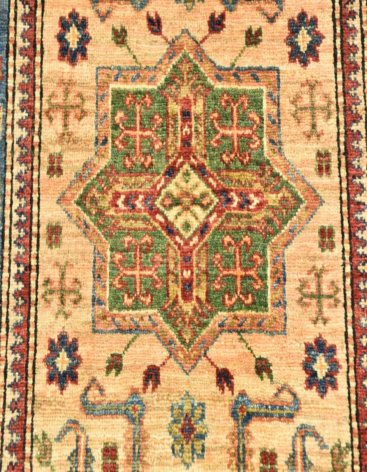Detail image of  2' 10 x 4' 3  Hand Knotted Kazak Oriental Rug