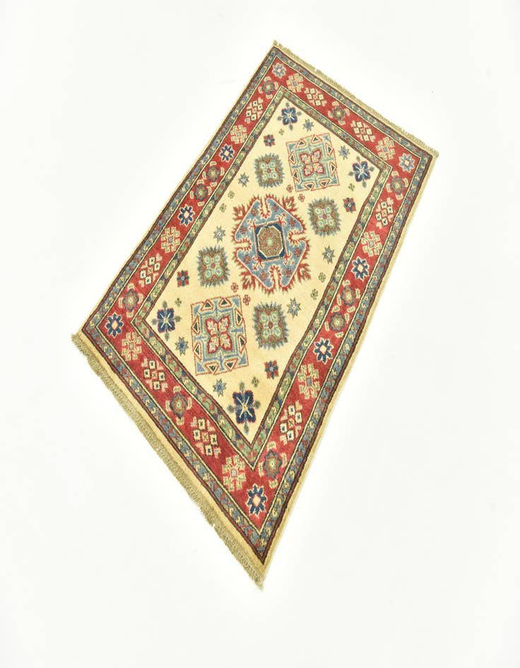 Detail image of  2' 8 x 4' 2  Hand Knotted Kazak Rug