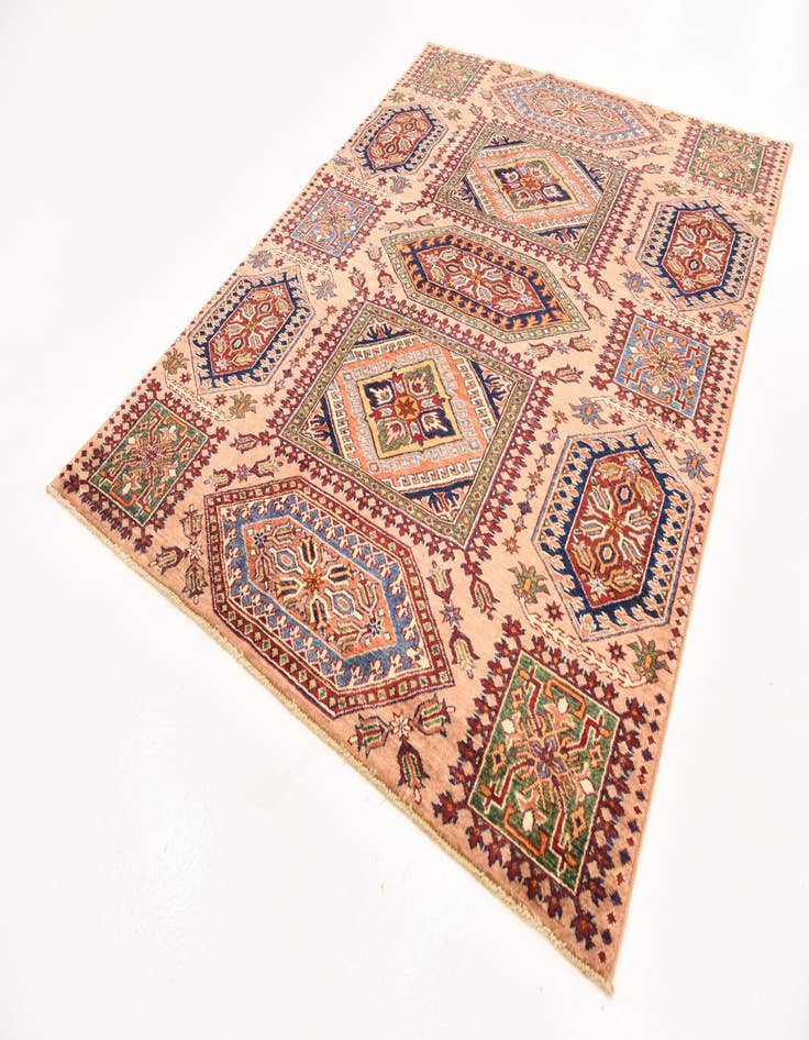 Detail image of  5' x 6' 7  Hand Knotted Kazak Oriental Rug