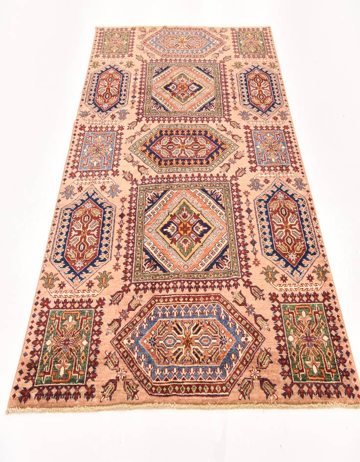 Detail image of  5' x 6' 7  Hand Knotted Kazak Oriental Rug