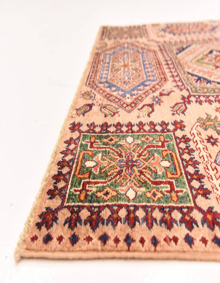 Detail image of  5' x 6' 7  Hand Knotted Kazak Oriental Rug