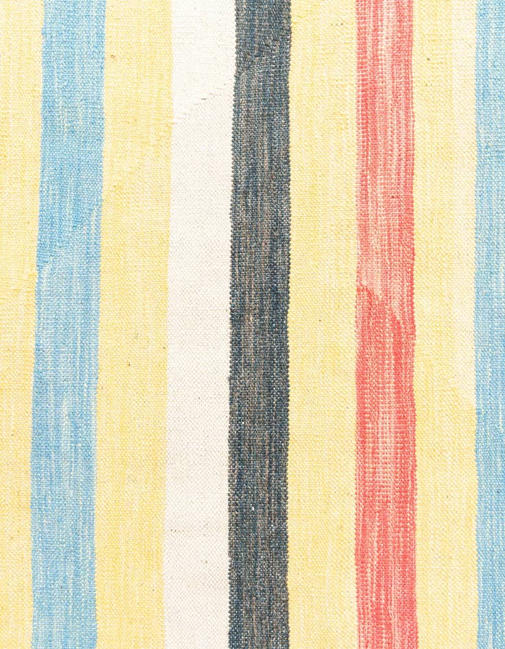 Detail image of  3' 10 x 5' 10  Hand Woven Kilim Maymana Wool Rug