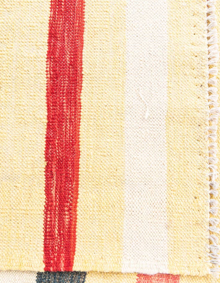 Detail image of  3' 10 x 5' 10  Hand Woven Kilim Maymana Wool Rug