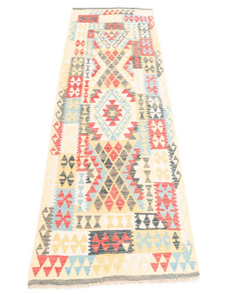 Detail image of  3' 5 x 6' 6  Hand Woven Kilim Maymana Wool Rug