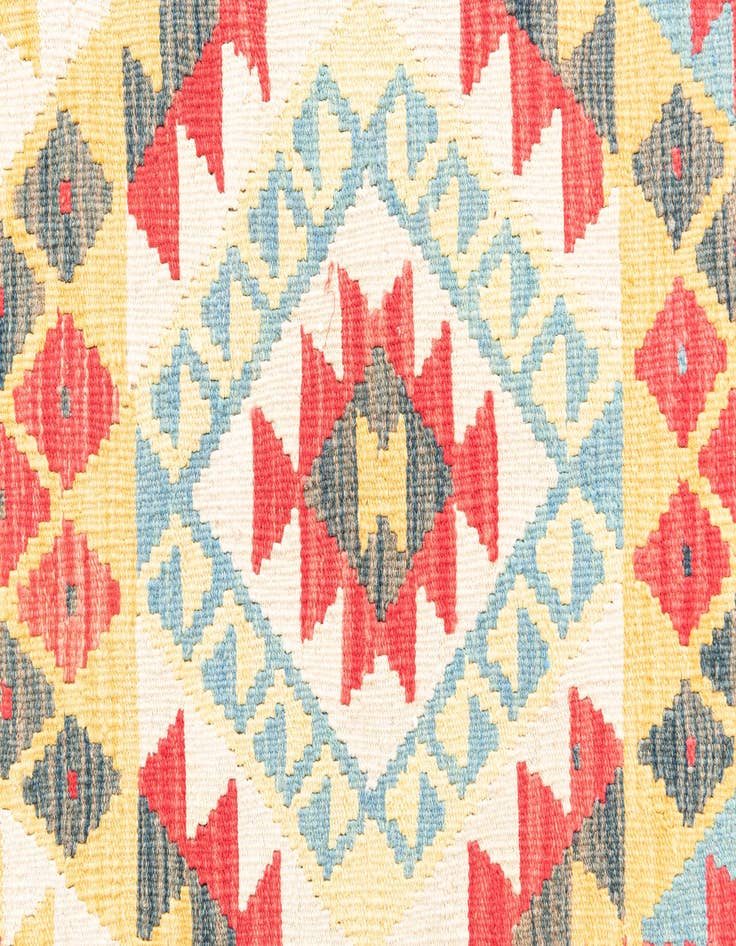 Detail image of  3' 5 x 6' 6  Hand Woven Kilim Maymana Wool Rug